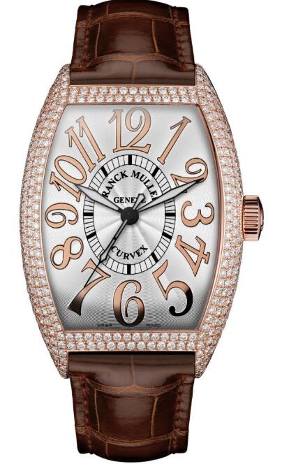 Franck Muller CINTREE CURVEX LADIES ROSE GOLDL & DIAMOND 5850 SC REL D (5N) BLC Replica watch